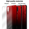Miniatyrbild 6 av 6: Samsung Galaxy A70 / A70s Skal Fodral i två färger av TPU-silikon och baksida av härdat glas Case Cover Mobilskydd