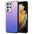 Miniatyrbilde 1 av 7: Deksel til Samsung Galaxy S21 ULTRA Silikondeksel av TPU-silikon og bakside av herdet glass