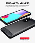 Pikkukuva 4 / 7: Samsung Galaxy A91 / S10 LITE / M80s Suojakuori Suojakotelo joustavasta TPU-silikonista ruostumattoman teräksen ja hiilikuidun näköisenä