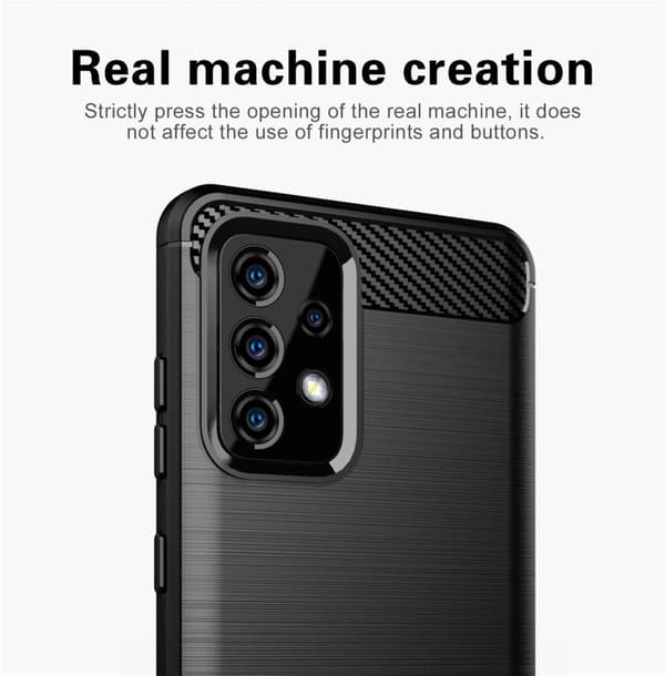 Samsung Galaxy A91 / S10 LITE / M80s Suojakuori Suojakotelo joustavasta TPU-silikonista ruostumattoman teräksen ja hiilikuidun näköisenä