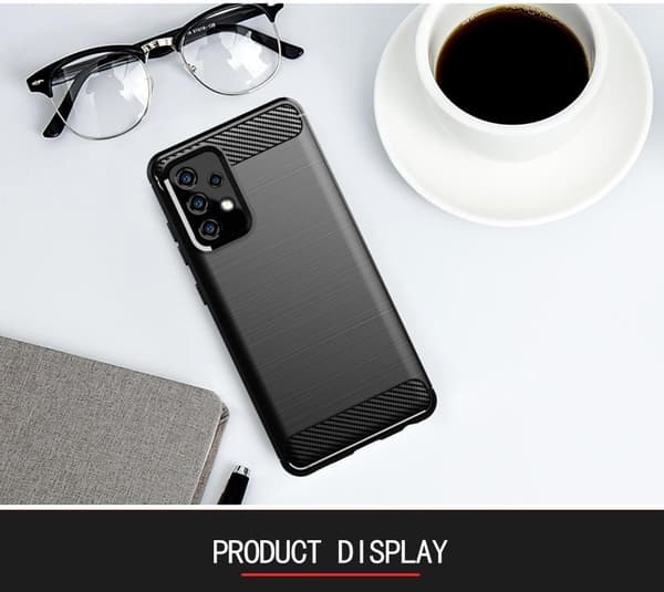Samsung Galaxy A91 / S10 LITE / M80s Suojakuori Suojakotelo joustavasta TPU-silikonista ruostumattoman teräksen ja hiilikuidun näköisenä