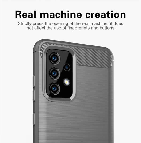 Samsung Galaxy A91 / S10 LITE / M80s Suojakuori Suojakotelo joustavasta TPU-silikonista ruostumattoman teräksen ja hiilikuidun näköisenä