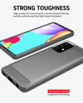 Pikkukuva 4 / 7: Samsung Galaxy A91 / S10 LITE / M80s Suojakuori Suojakotelo joustavasta TPU-silikonista ruostumattoman teräksen ja hiilikuidun näköisenä