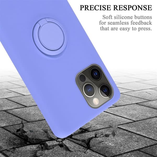 iPhone 12 PRO MAX Suojakotelo Suojakuori joustavasta TPU-silikonista jossa on rengas