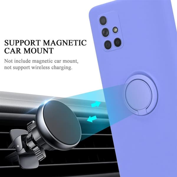 Samsung Galaxy A51 4G / M40s Skal Fodral Mobilskydd av flexibelt TPU-silikon med ring Skyddsfodral Case Cover