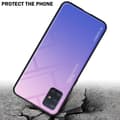 Miniatyrbilde 4 av 7: Deksel til Samsung Galaxy A51 4G / M40s Silikondeksel av TPU-silikon og bakside av herdet glass