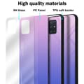 Miniatyrbilde 7 av 7: Deksel til Samsung Galaxy A51 4G / M40s Silikondeksel av TPU-silikon og bakside av herdet glass