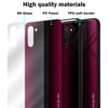 Miniatyrbilde 7 av 7: Deksel til Samsung Galaxy NOTE 10 Stripe optics Silikondeskel laget av TPU-silikon og bakside av herdet glass