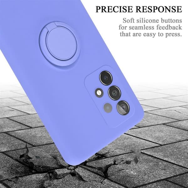 Samsung Galaxy A52 (4G / 5G) / A52s Skal Fodral Mobilskydd av flexibelt TPU-silikon med ring Skyddsfodral Case Cover