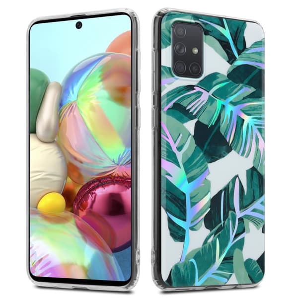 Samsung Galaxy A71 4G Suojakotelo TPU-silikonista valmistettu suojakuori jossa on kukkakuvioinen kuvio