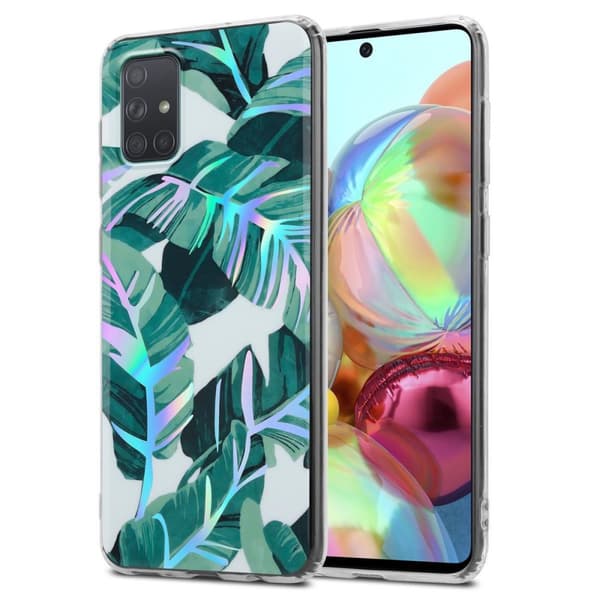 Samsung Galaxy A71 4G Suojakotelo TPU-silikonista valmistettu suojakuori jossa on kukkakuvioinen kuvio