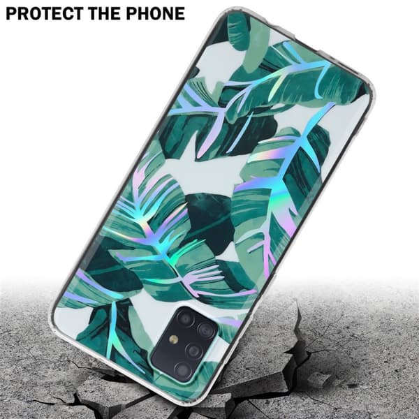 Samsung Galaxy A51 4G / M40s Skal Fodral av TPU-silikon med blommönster Mobilskydd