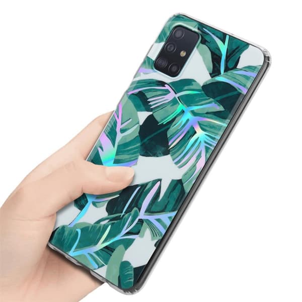 Samsung Galaxy A51 4G / M40s Skal Fodral av TPU-silikon med blommönster Mobilskydd