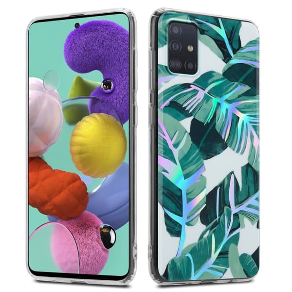 Samsung Galaxy A51 4G / M40s Skal Fodral av TPU-silikon med blommönster Mobilskydd