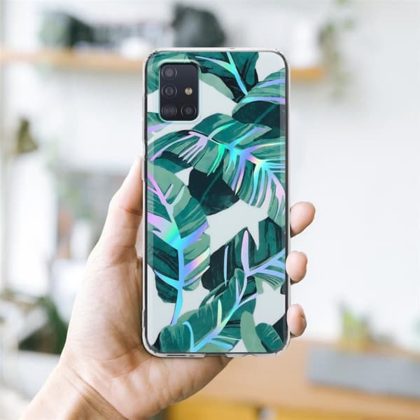 Samsung Galaxy A51 4G / M40s Skal Fodral av TPU-silikon med blommönster Mobilskydd