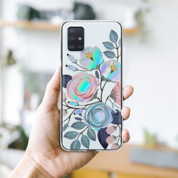 Samsung Galaxy A51 4G / M40s Skal Fodral av TPU-silikon med blommönster Mobilskydd