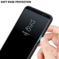 Miniatyrbild 4 av 6: Samsung Galaxy NOTE 8 Skal Fodral Case Cover Randigt utseende i TPU-silikon och baksida i härdat glas Skyddsfodral