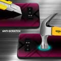 Miniatyrbild 2 av 6: Samsung Galaxy NOTE 8 Skal Fodral Case Cover Randigt utseende i TPU-silikon och baksida i härdat glas Skyddsfodral