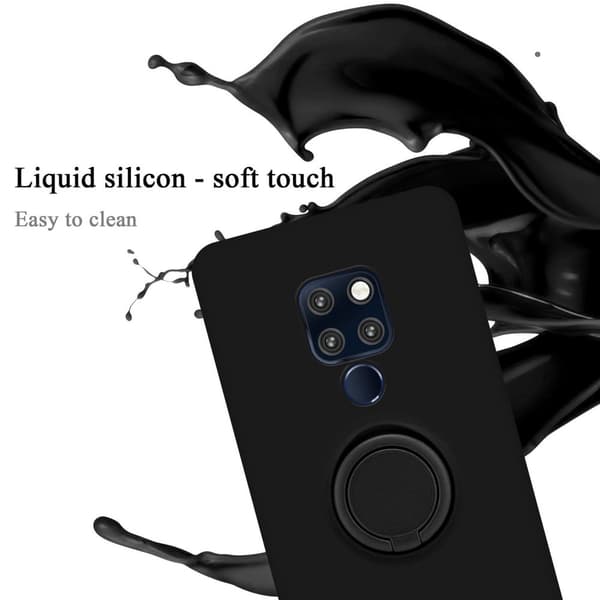 Huawei MATE 20 Suojakotelo Suojakuori joustavasta TPU-silikonista jossa on rengas