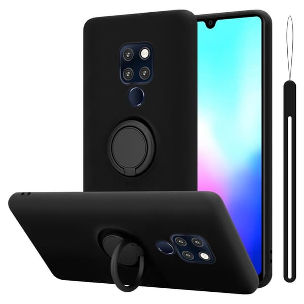 Huawei MATE 20 Suojakotelo Suojakuori joustavasta TPU-silikonista jossa on rengas