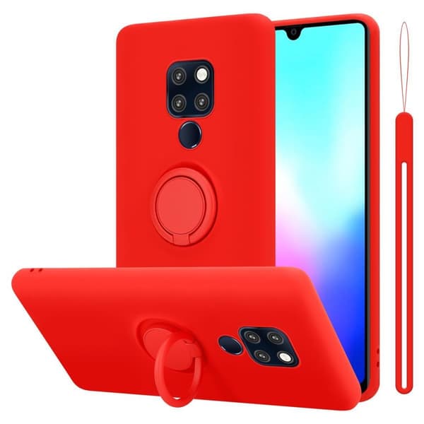 Huawei MATE 20 Suojakotelo Suojakuori joustavasta TPU-silikonista jossa on rengas