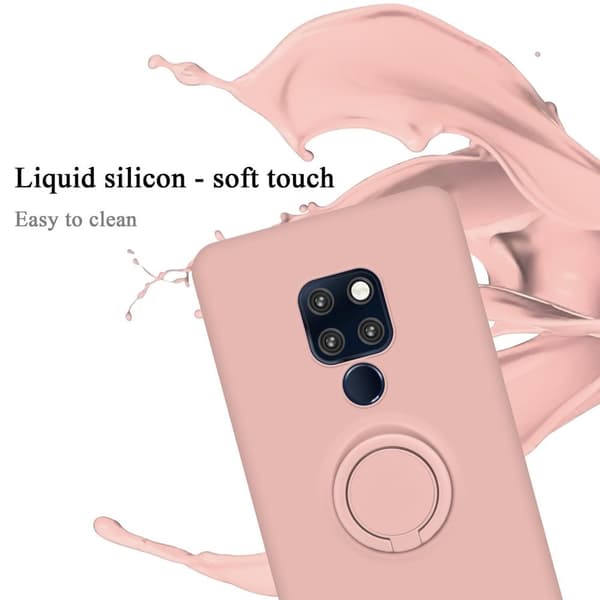 Huawei MATE 20 Suojakotelo Suojakuori joustavasta TPU-silikonista jossa on rengas