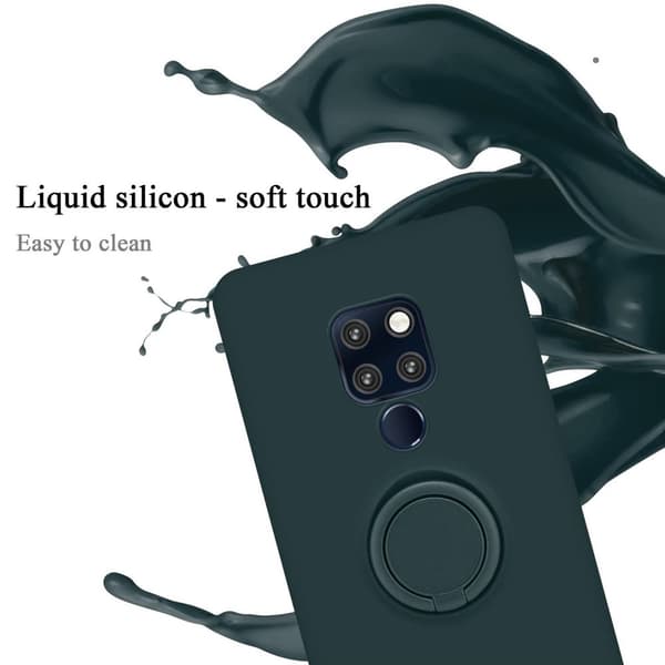 Huawei MATE 20 Suojakotelo Suojakuori joustavasta TPU-silikonista jossa on rengas
