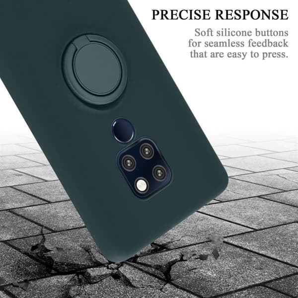 Huawei MATE 20 Suojakotelo Suojakuori joustavasta TPU-silikonista jossa on rengas