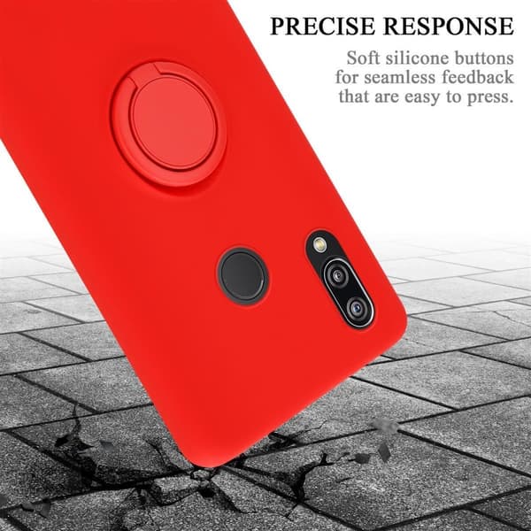 Huawei P20 LITE 2018 / NOVA 3E Suojakotelo Suojakuori joustavasta TPU-silikonista jossa on rengas