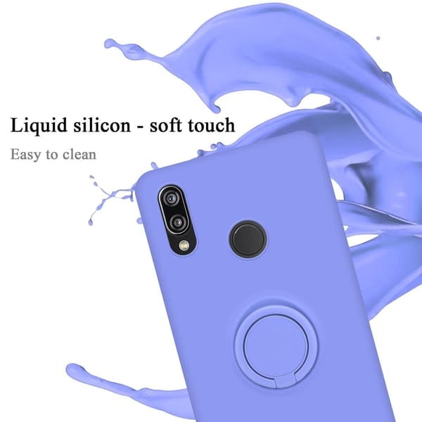 Huawei P20 LITE 2018 / NOVA 3E Suojakotelo Suojakuori joustavasta TPU-silikonista jossa on rengas