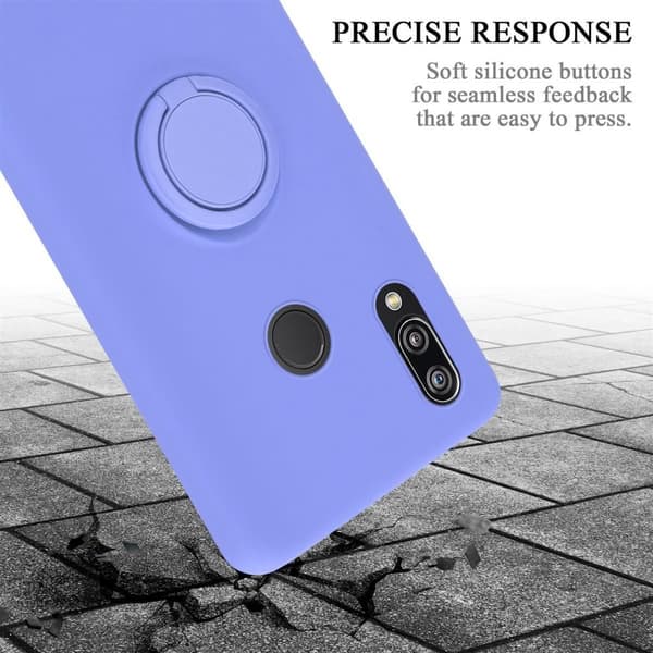 Huawei P20 LITE 2018 / NOVA 3E Suojakotelo Suojakuori joustavasta TPU-silikonista jossa on rengas