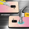 Miniatyrbilde 3 av 7: Deksel til Samsung Galaxy A8 2018 Silikondeksel av TPU-silikon og bakside av herdet glass