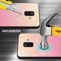 Pikkukuva 3 / 7: Samsung Galaxy A6 2018 Suojakuori Suojakotelo Kaksivärinen joka on valmistettu TPU-silikonista ja jonka takaosa on valmistettu karkaistusta lasista