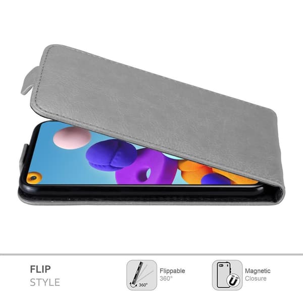 Skyddsfodral för Samsung Galaxy A21s Fodral Skal i flipdesign med magnetisk stängning Case Cover
