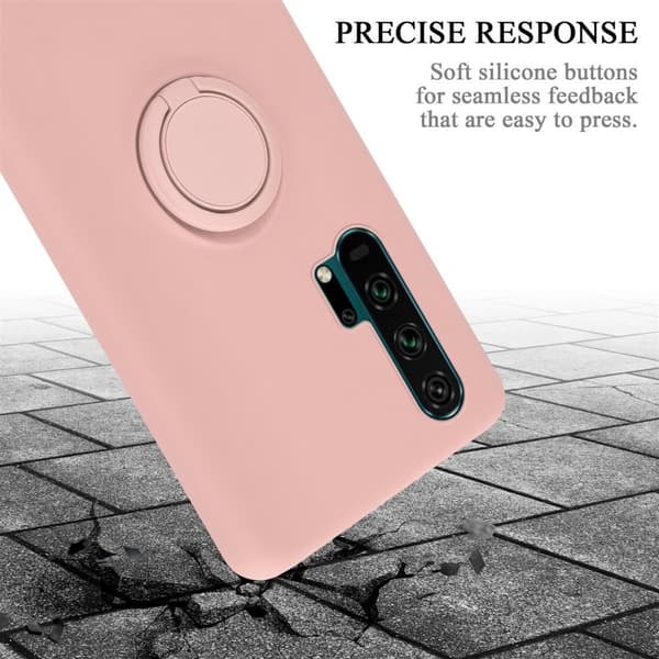 Honor 20 PRO Suojakotelo Suojakuori joustavasta TPU-silikonista jossa on rengas