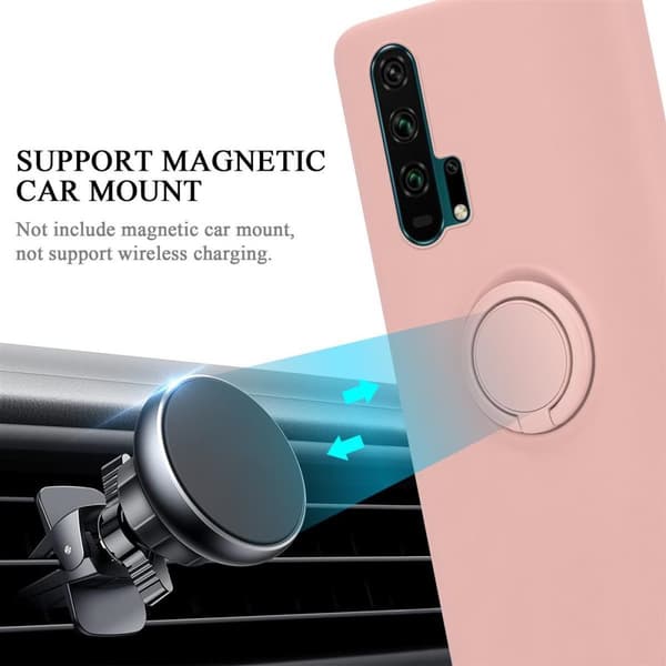 Honor 20 PRO Suojakotelo Suojakuori joustavasta TPU-silikonista jossa on rengas