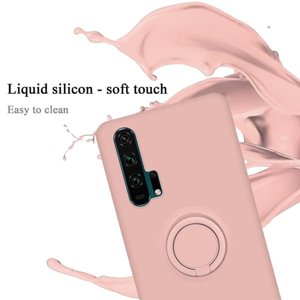 Honor 20 PRO Suojakotelo Suojakuori joustavasta TPU-silikonista jossa on rengas