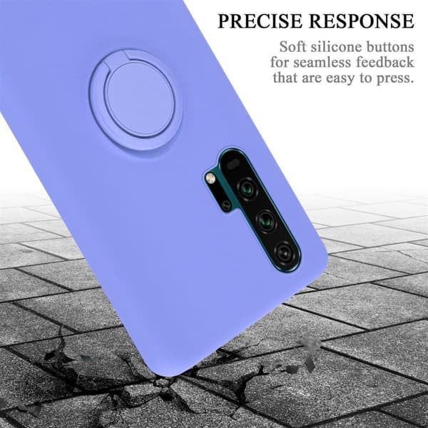 Honor 20 PRO Suojakotelo Suojakuori joustavasta TPU-silikonista jossa on rengas