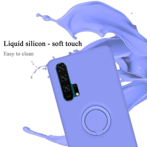 Honor 20 PRO Suojakotelo Suojakuori joustavasta TPU-silikonista jossa on rengas
