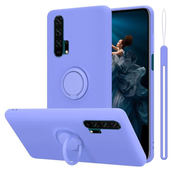 Honor 20 PRO Suojakotelo Suojakuori joustavasta TPU-silikonista jossa on rengas
