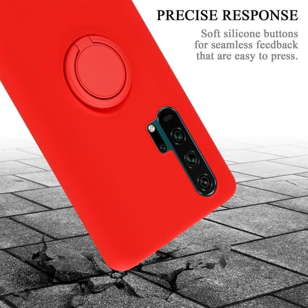 Honor 20 PRO Suojakotelo Suojakuori joustavasta TPU-silikonista jossa on rengas