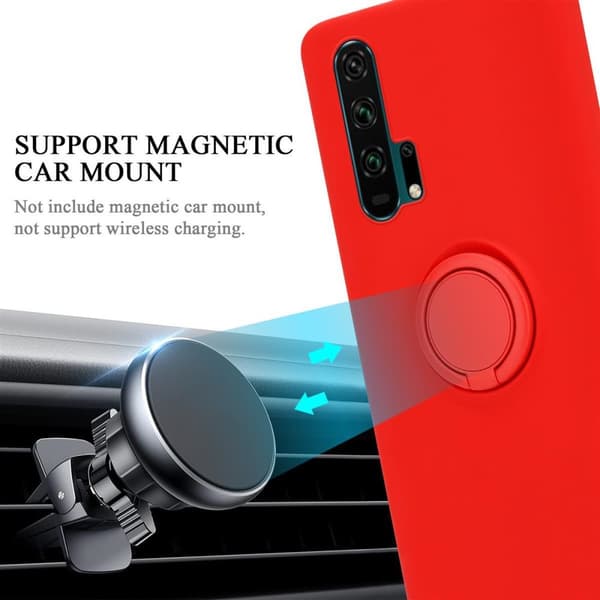 Honor 20 PRO Suojakotelo Suojakuori joustavasta TPU-silikonista jossa on rengas