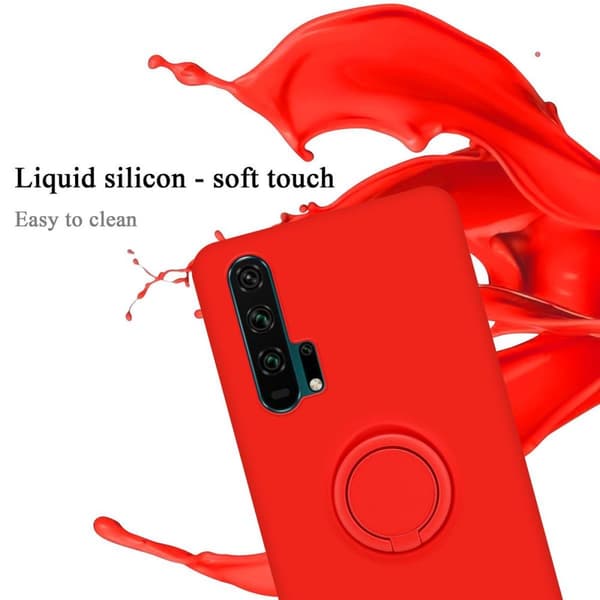 Honor 20 PRO Suojakotelo Suojakuori joustavasta TPU-silikonista jossa on rengas