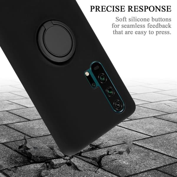 Honor 20 PRO Suojakotelo Suojakuori joustavasta TPU-silikonista jossa on rengas