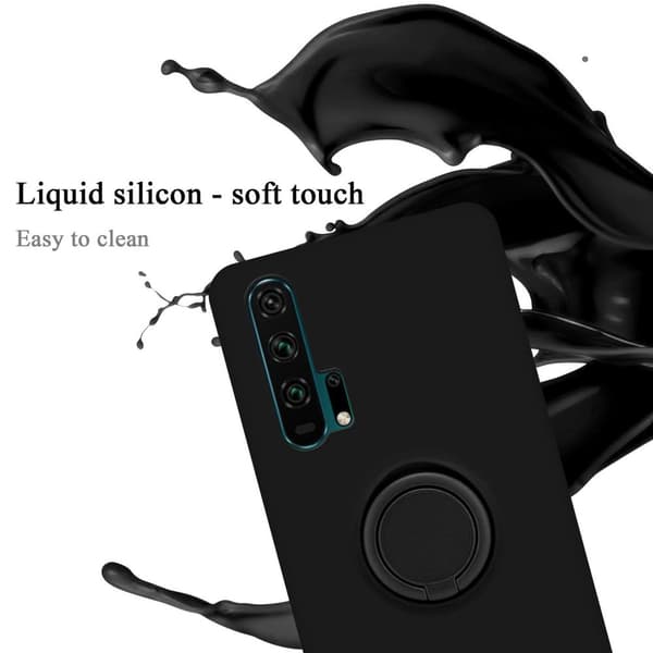 Honor 20 PRO Suojakotelo Suojakuori joustavasta TPU-silikonista jossa on rengas