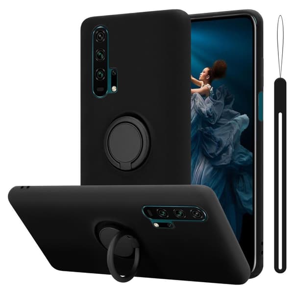 Honor 20 PRO Suojakotelo Suojakuori joustavasta TPU-silikonista jossa on rengas