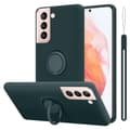 Miniatyrbild 1 av 11: Samsung Galaxy S21 5G Skal Fodral Mobilskydd av flexibelt TPU-silikon med ring Skyddsfodral Case Cover