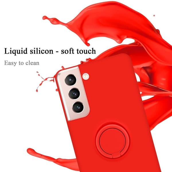 Samsung Galaxy S21 5G Skal Fodral Mobilskydd av flexibelt TPU-silikon med ring Skyddsfodral Case Cover