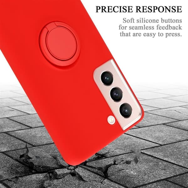 Samsung Galaxy S21 5G Skal Fodral Mobilskydd av flexibelt TPU-silikon med ring Skyddsfodral Case Cover