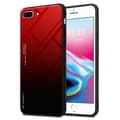 Pikkukuva 2 / 11: iPhone 7 PLUS / 7S PLUS / 8 PLUS Suojakuori Suojakotelo Kaksivärinen joka on valmistettu TPU-silikonista ja jonka takaosa on valmistettu karkaistusta